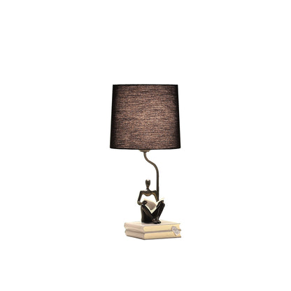 Black Table Lamp w/ Black Shade