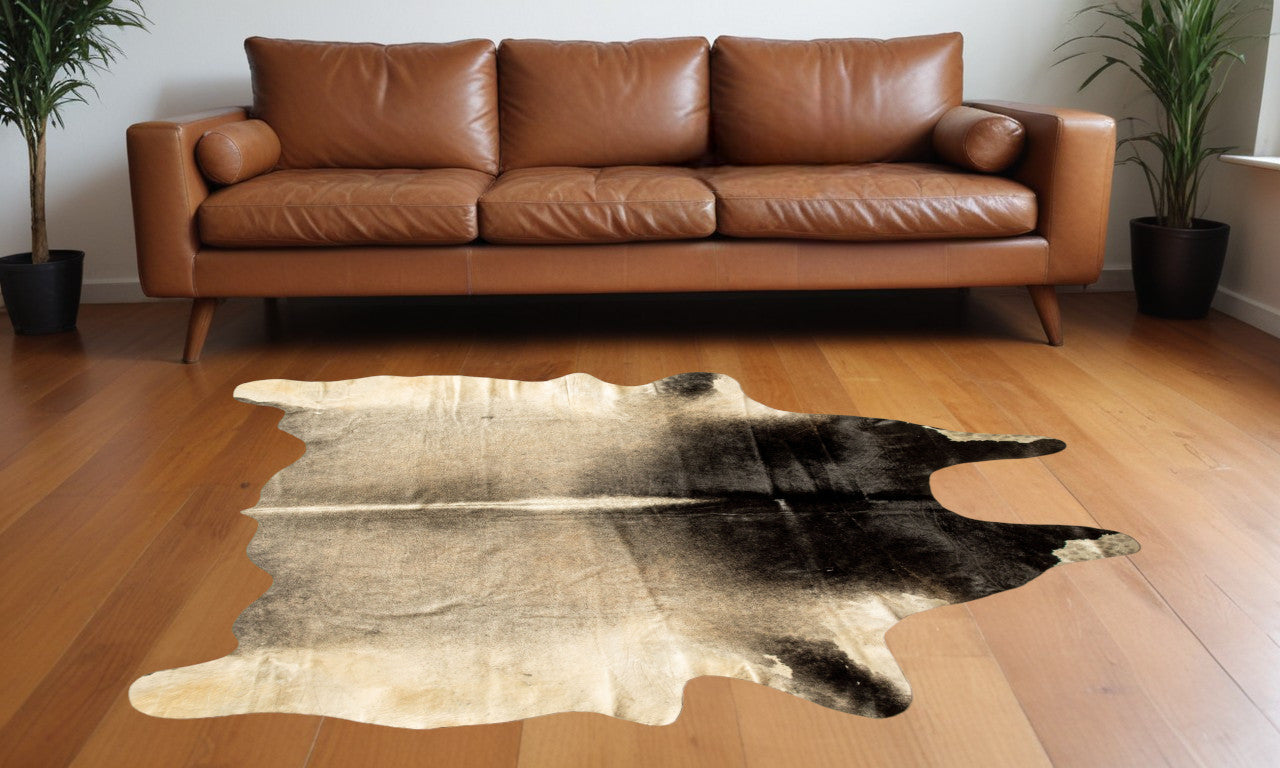 5 x 7 Grey Normande Cowhide Ombre Cowhide Handmade Rug