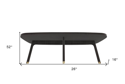 Mod Scandi Black Wood Coffee Table