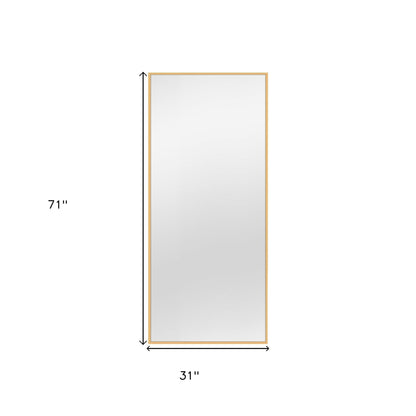 Gold Metal Framed Bathroom Vanity Mirror