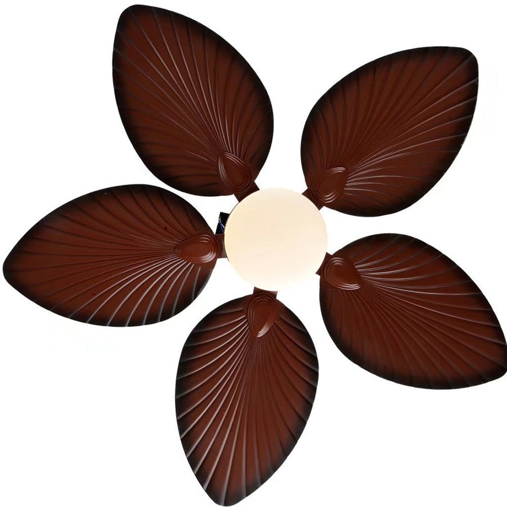 Brown Tropical Palm Ceiling Fan