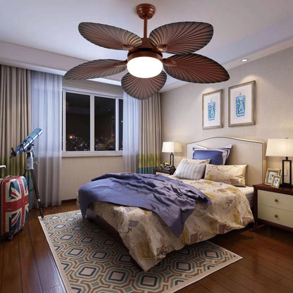 Brown Tropical Palm Ceiling Fan
