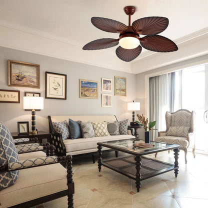 Brown Tropical Palm Ceiling Fan