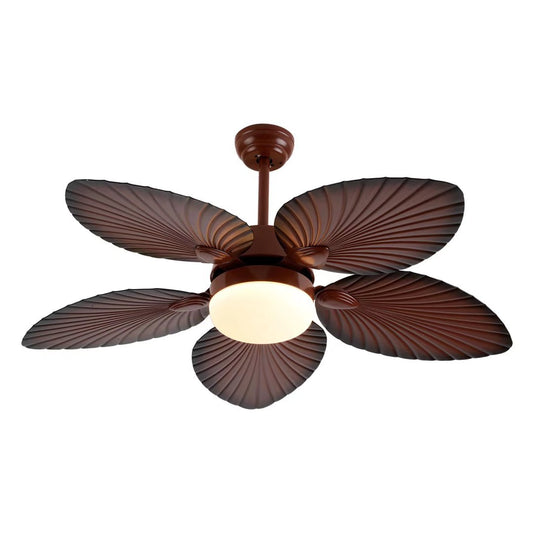 Brown Tropical Palm Ceiling Fan