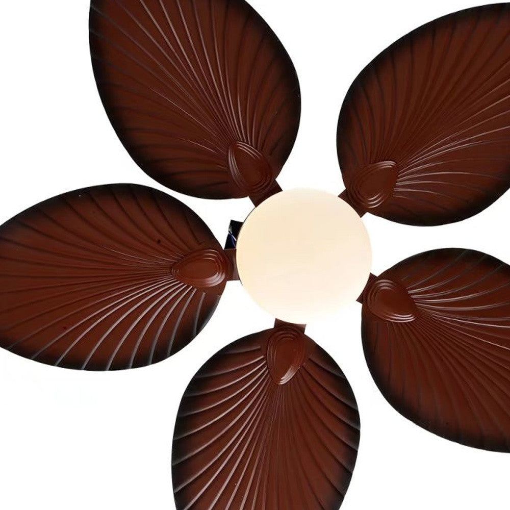 Brown Tropical Palm Ceiling Fan
