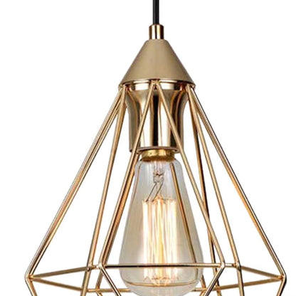 Kitchen Island Geometric 2 Light Iron Flush Ceiling Light