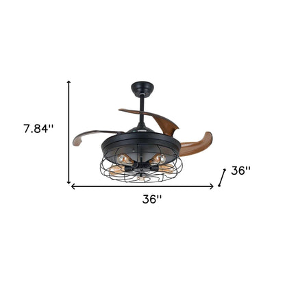 Industrial Caged Ceiling Fan