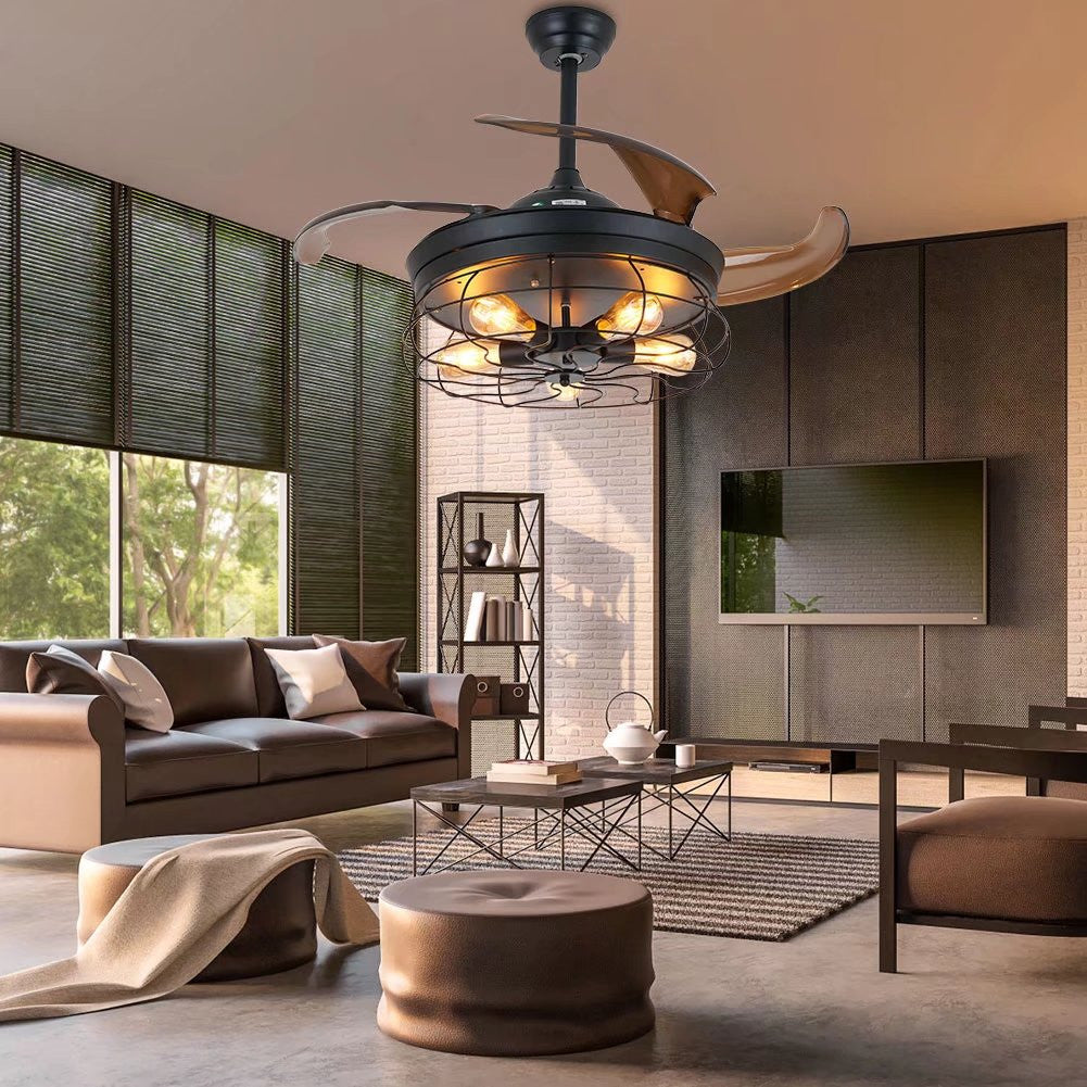 Industrial Caged Ceiling Fan