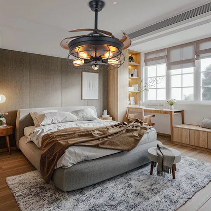 Industrial Caged Ceiling Fan