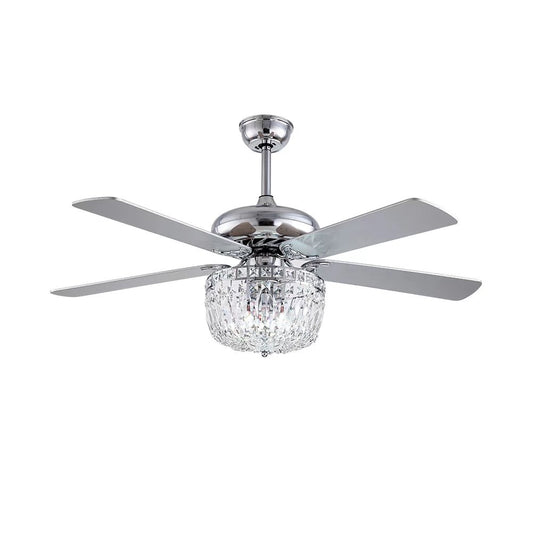 Silver Mod Chandelier Ceiling Fan