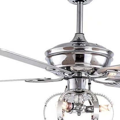 Modern Silver Ceiling Fan
