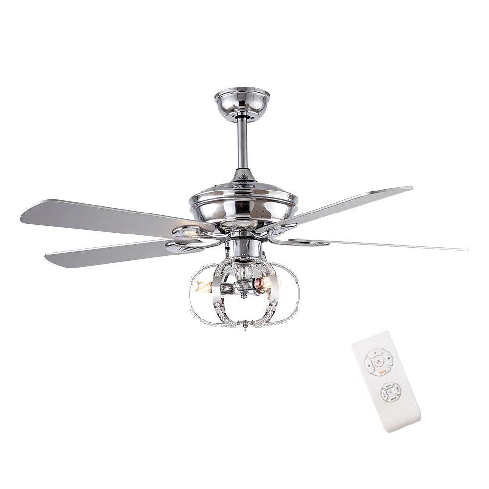 Modern Silver Ceiling Fan