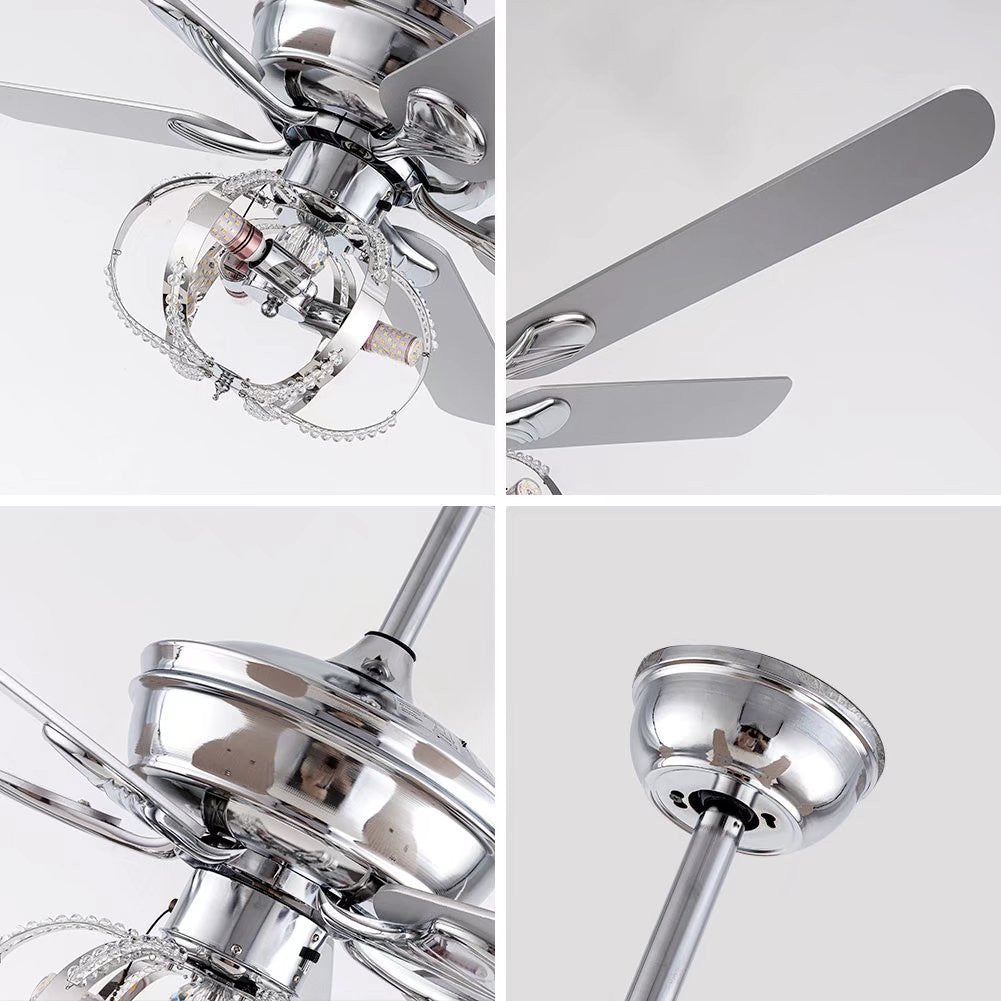 Modern Silver Ceiling Fan