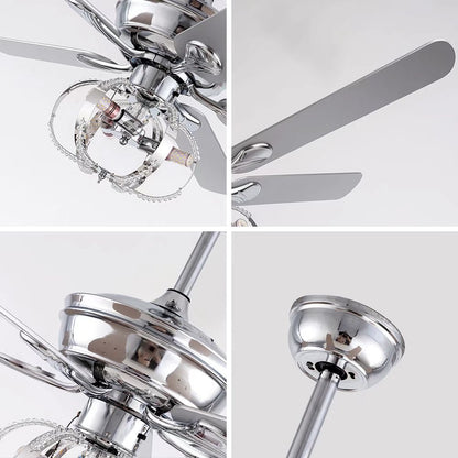 Modern Silver Ceiling Fan