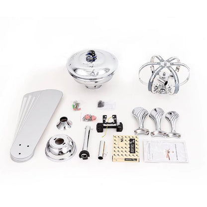 Modern Silver Ceiling Fan