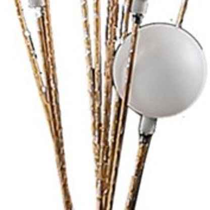 Antiqued Gold Eleven Light Floor Lamp