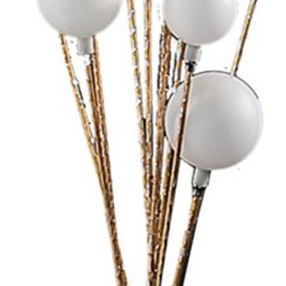 Antiqued Gold Eleven Light Floor Lamp