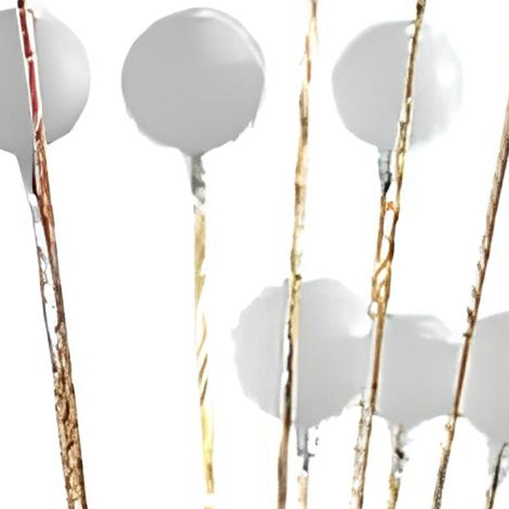 Golden Chrome Contemporary Multi-Light Floor Lamp