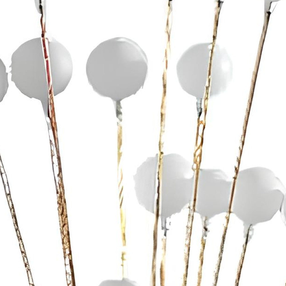 Golden Chrome Contemporary Multi-Light Floor Lamp