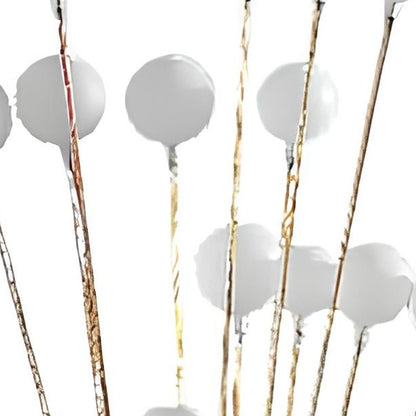 Golden Chrome Contemporary Multi-Light Floor Lamp