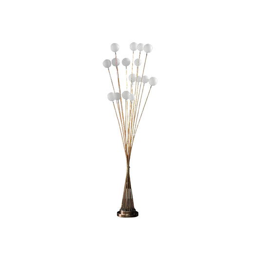 Golden Chrome Contemporary Multi-Light Floor Lamp
