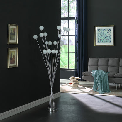 Chrome Multi-Light Floor Lamp