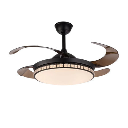 Stylish Black Chandelier w/ Retractable Blades