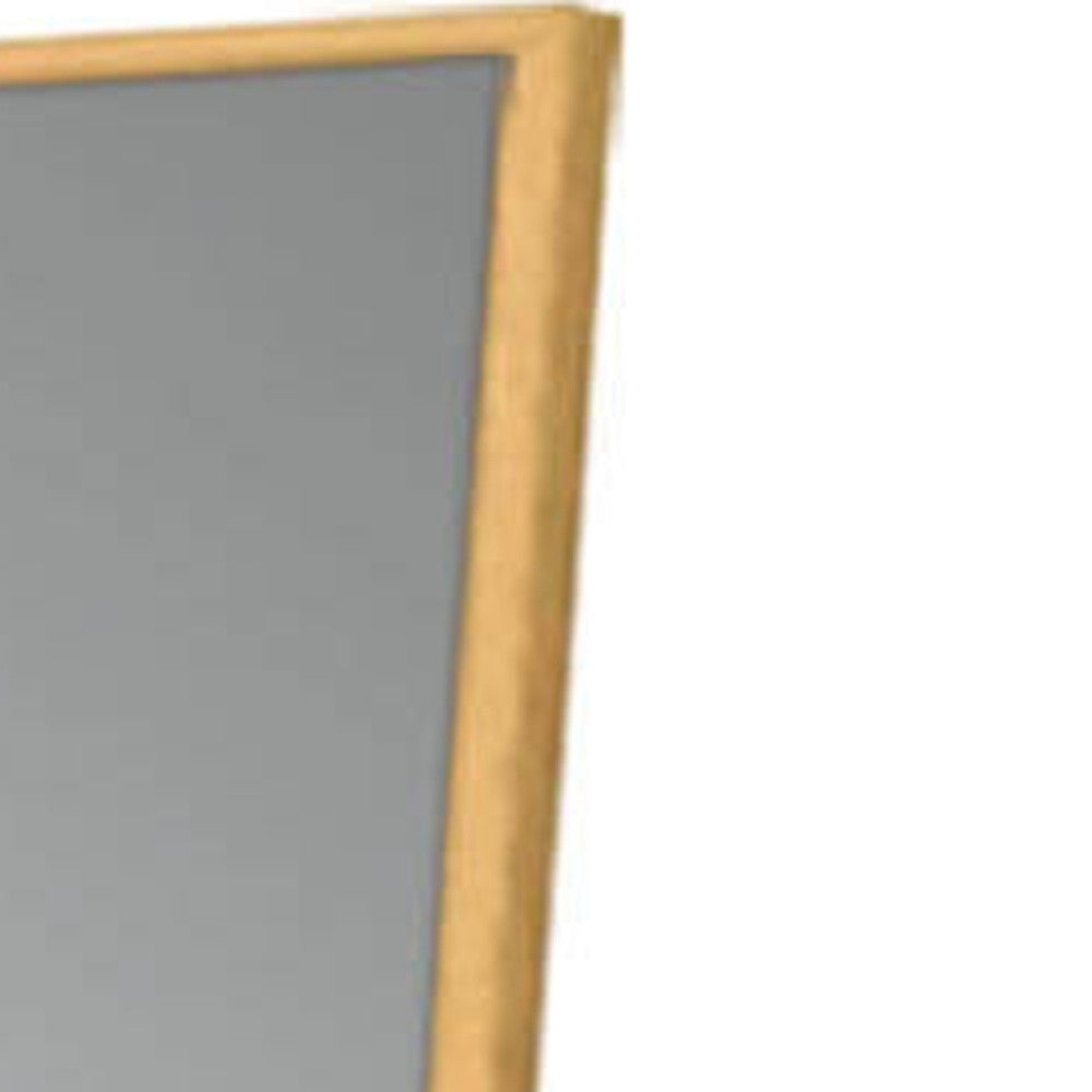 Gold Metal Framed Standing Mirror