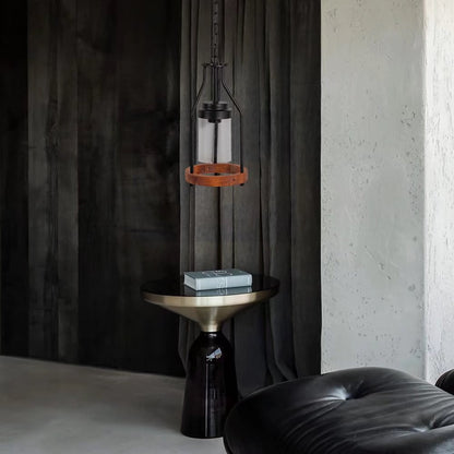 Brown Retro & Wood Pendant Light