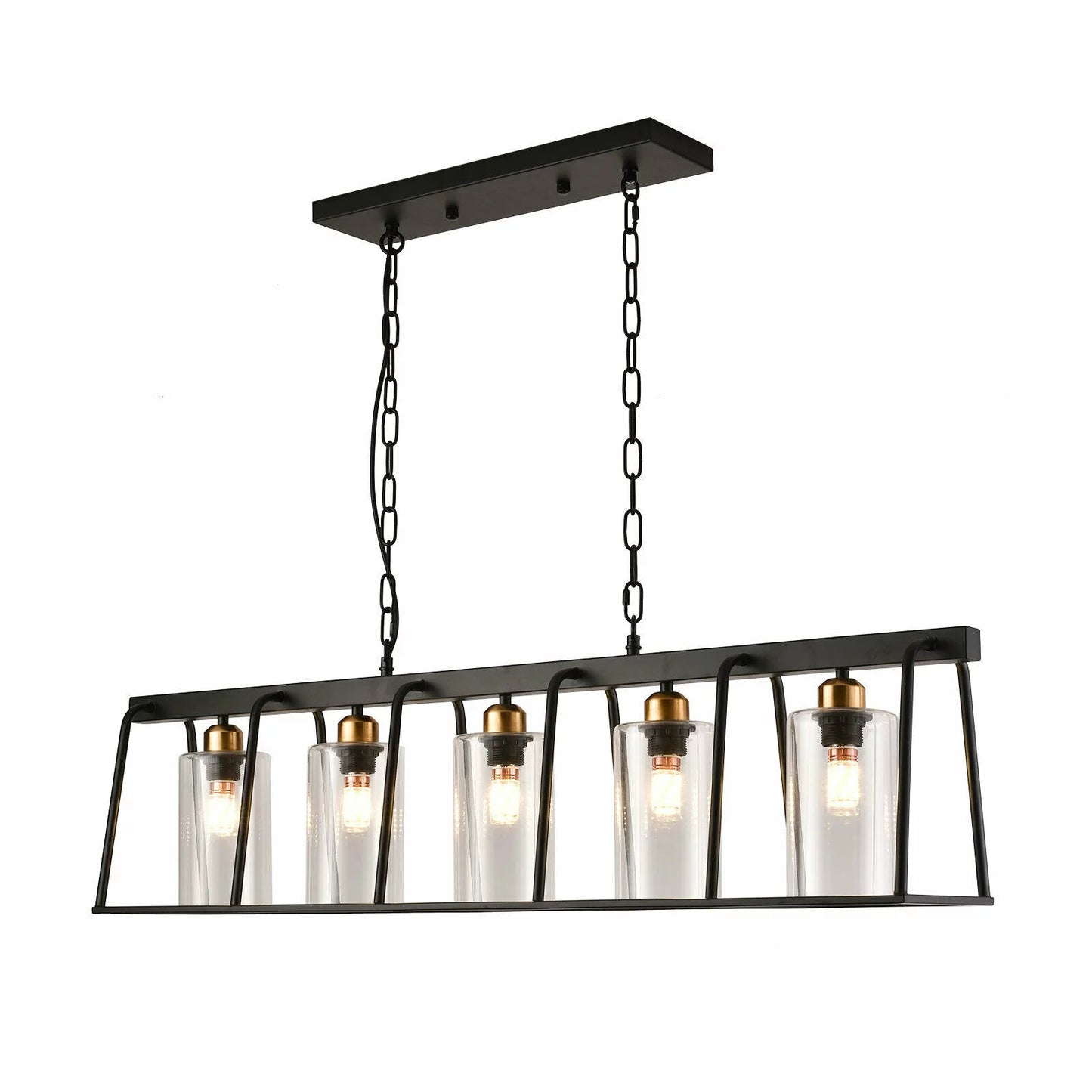 Shaded 5 Light Ceiling Light