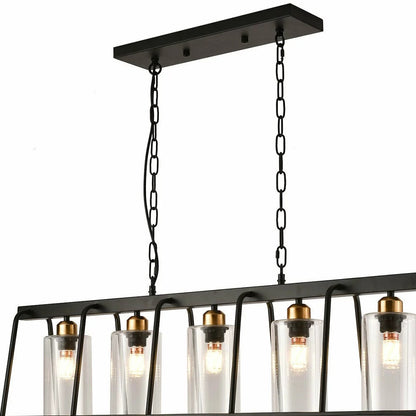 Shaded 5 Light Ceiling Light