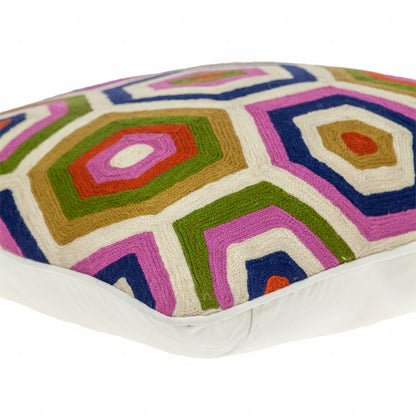 Beige & Pink Cotton Pillow