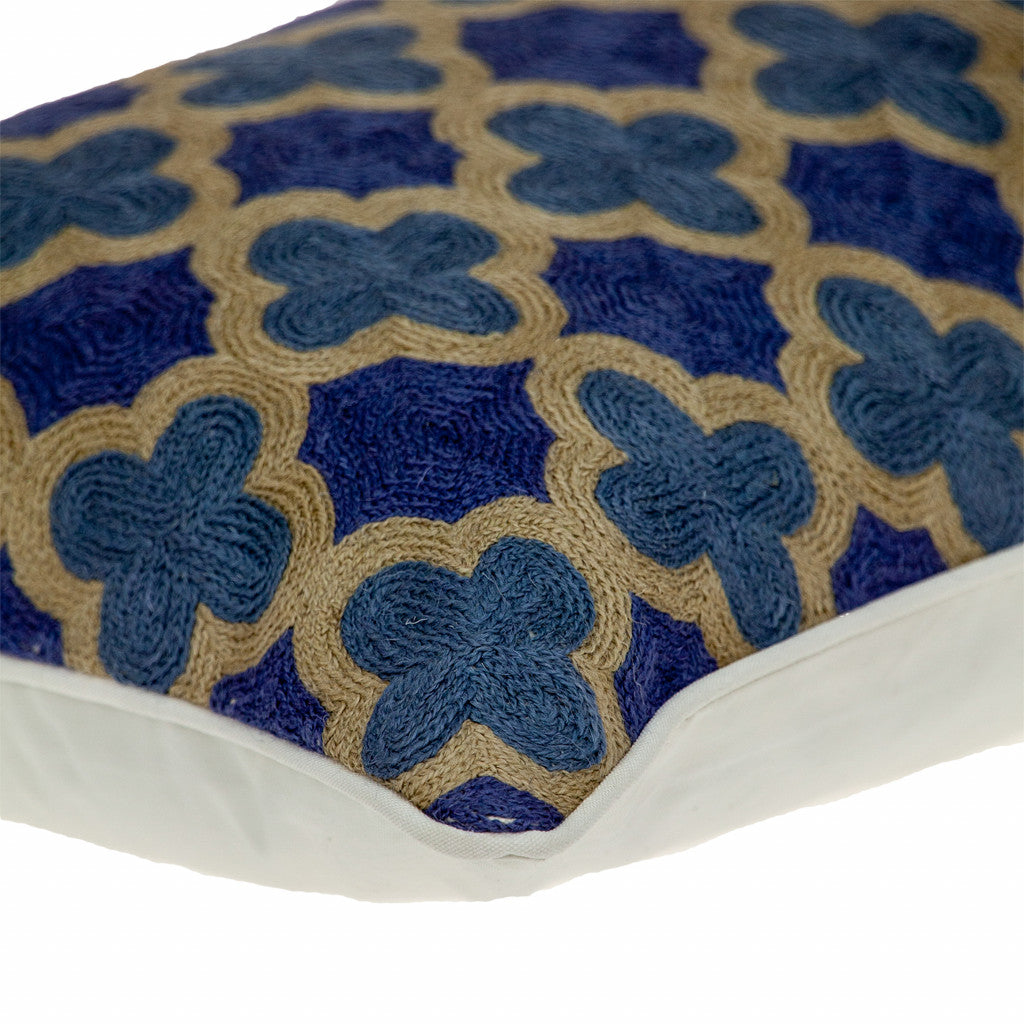 Blue Cotton Pillow