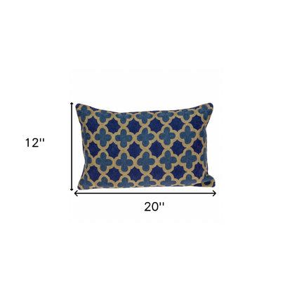 Blue Cotton Pillow