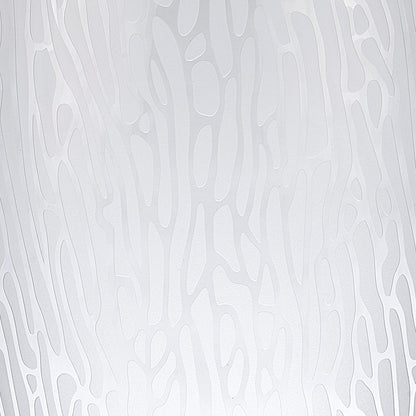 Clear & Frosted Abstract Oval Crystal Table Vase