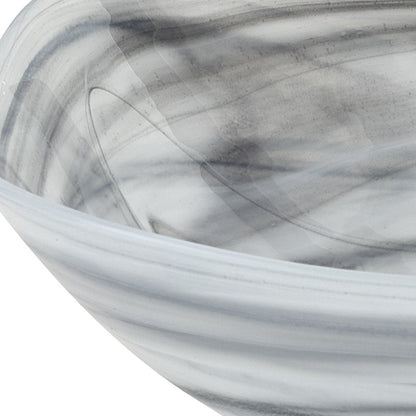 Gray And White Glass Square Candy or Nut Bowls