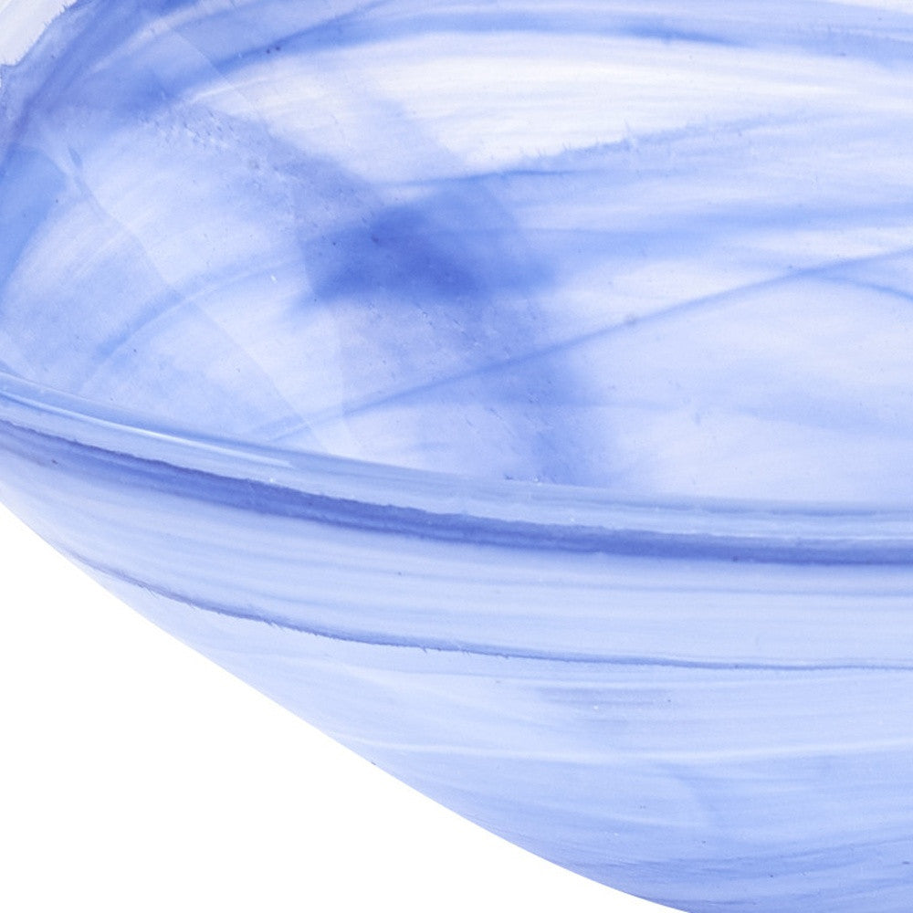 Blue And White Glass Square Candy or Nut Bowls