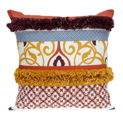 Quatrefoil Cotton Pillow