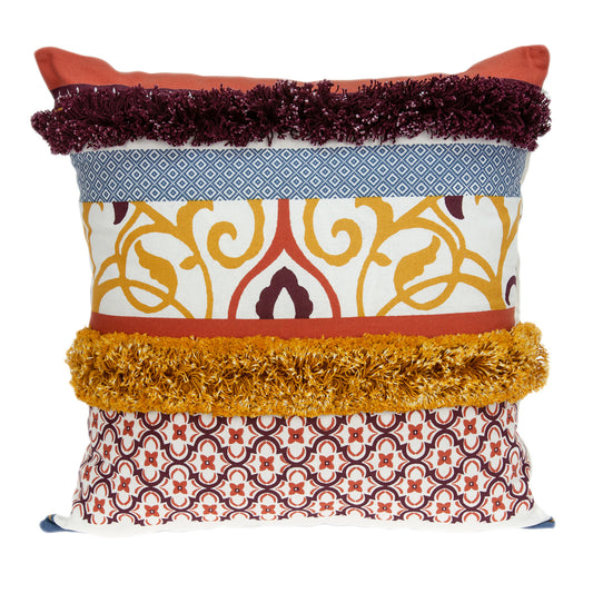 Quatrefoil Cotton Pillow