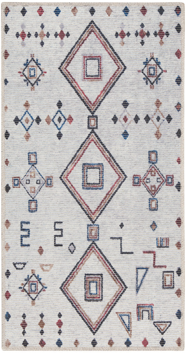 Nourison New Concept Ivory & Multicolor Machine Washable Rug - 2' x 3'9"