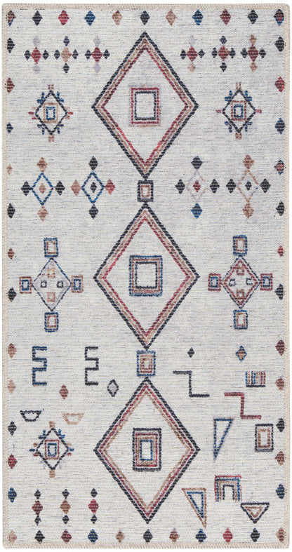 Nourison New Concept Ivory & Multicolor Machine Washable Rug - 2' x 3'9"
