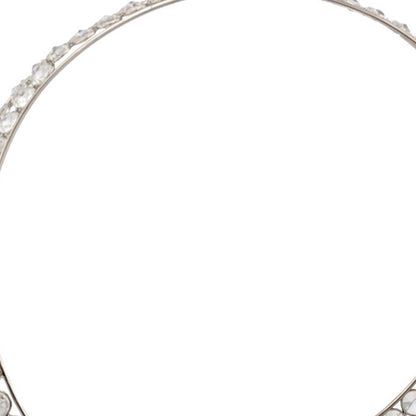 Silver and Faux Crystal Bling Ring Basket