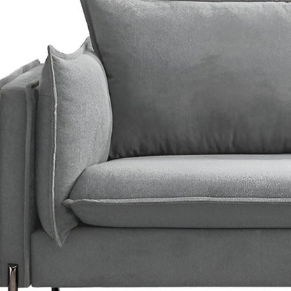 Gray Sofa With Black Legs