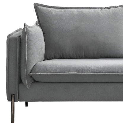 Gray Sofa With Black Legs
