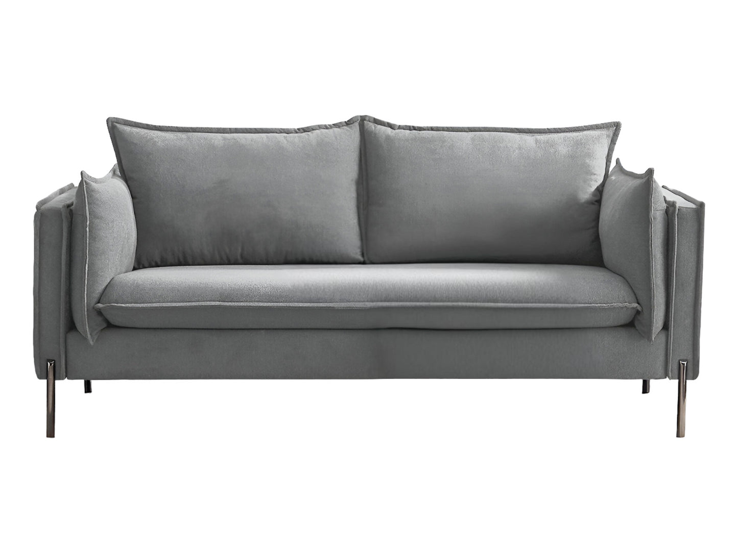 Alistair Gray Sofa With Black Legs