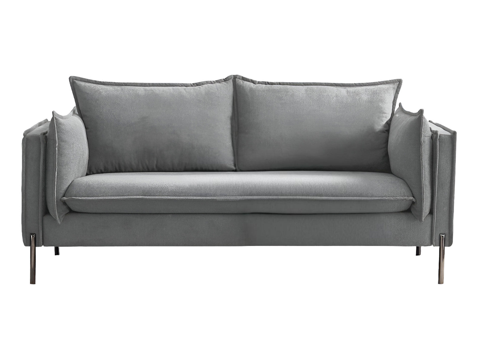 Alistair Gray Sofa With Black Legs