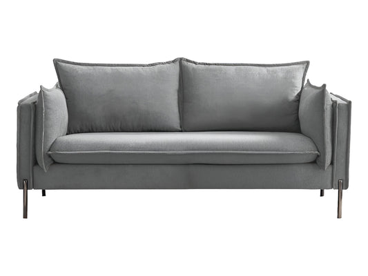 Alistair Gray Sofa With Black Legs