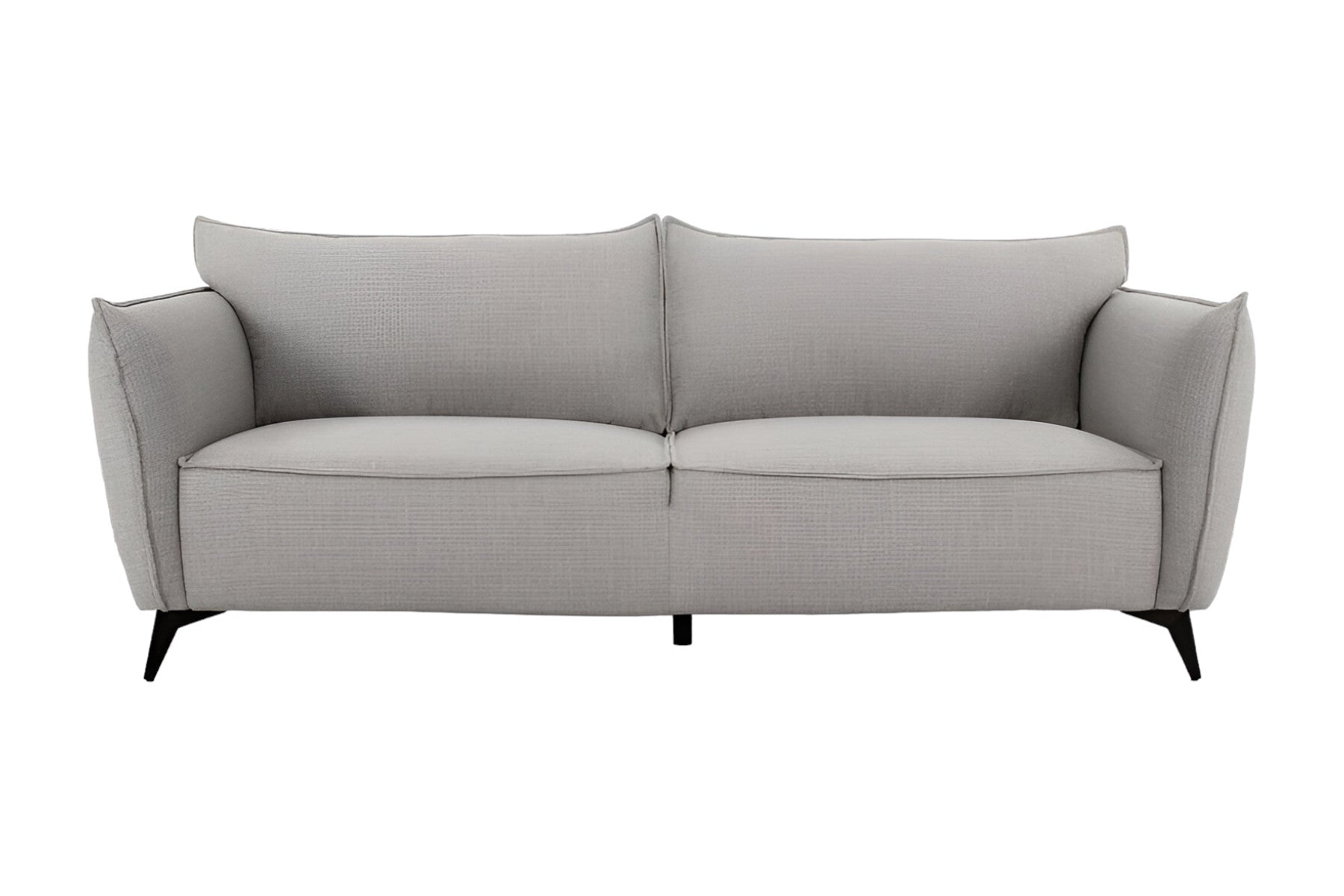 Lachlan Gray Sofa With Black Legs