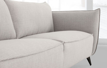 Gray Sofa With Black Legs