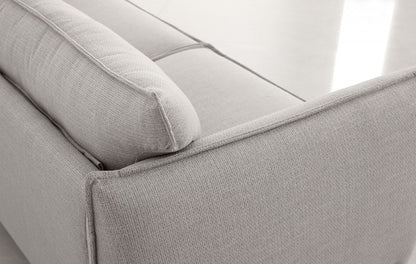 Gray Sofa With Black Legs